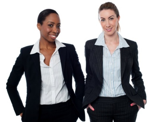 Two Business Women in Suits